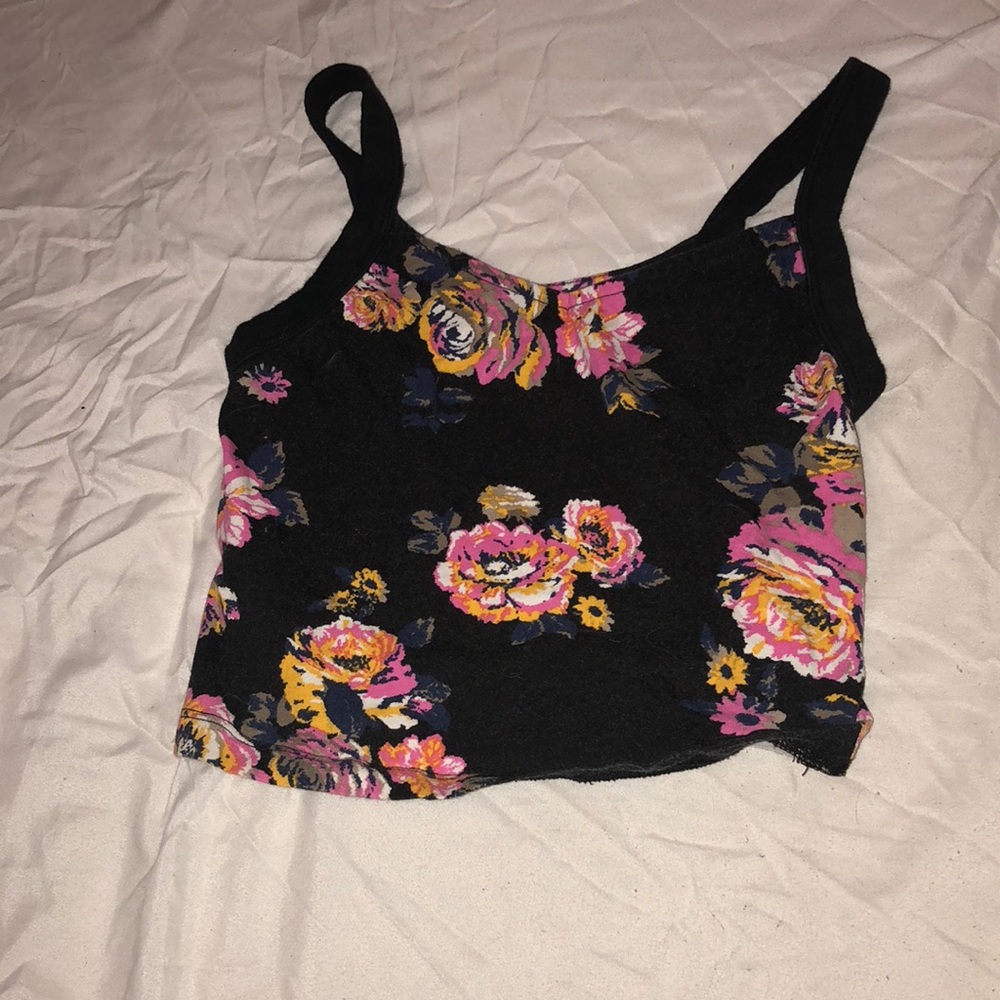 Kendall and Kylie floral crop top